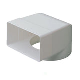 100mm Round to Flat Duct 90Ã‚Â° Bend