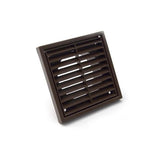 100mm Fixed Grille Brown