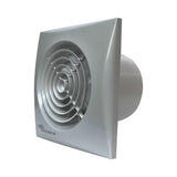 Envirovent Silver Silent 4 Inch Axial Bathroom Timer Fan