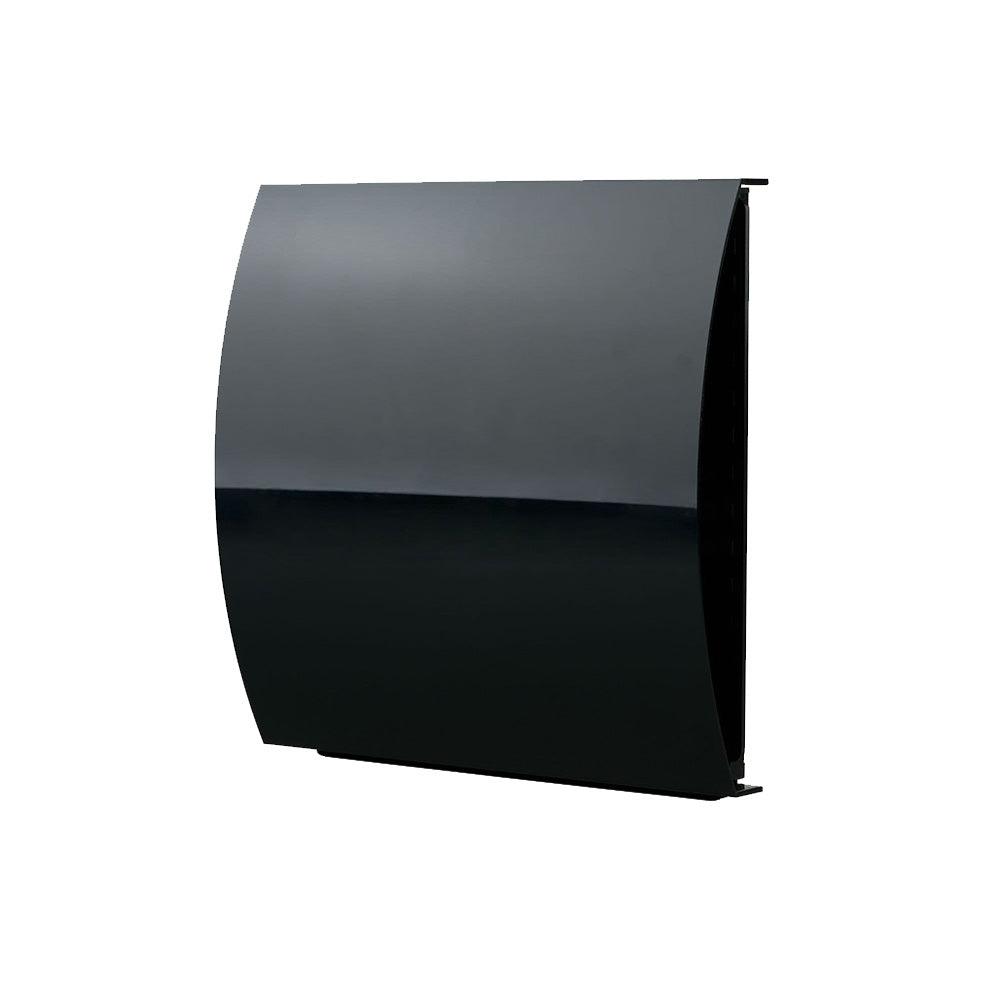 100mm External Wind Baffle Vent Black - Clean Air Direct