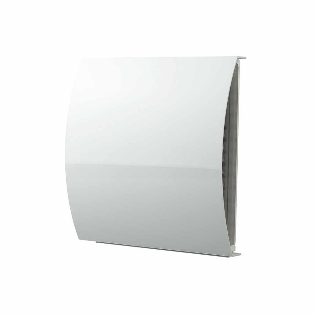 100mm External Wind Baffle Vent White - Clean Air Direct