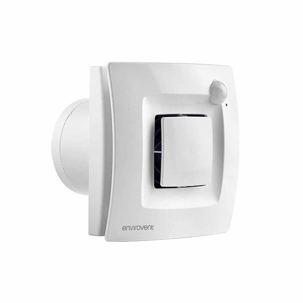 Envirovent Silent Dual Ultra Quiet Bathroom Fan with PIR and Humidistat - Clean Air Direct