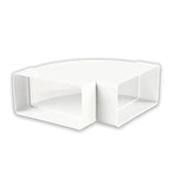 National Ventilation MONV5605 Rectangular Flat Duct 204 x 60 mm Horizontal 90 Degree Bend
